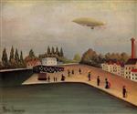 Henri Rousseau  - Bilder Gemälde - View of the Quai d'Ovry