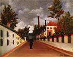 Henri Rousseau  - Bilder Gemälde - Vue des Environs de Paris