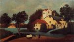Henri Rousseau  - Bilder Gemälde - Wagon in Front of the Mill