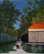 Henri Rousseau  - Bilder Gemälde - Walking in the Parc Montsouris