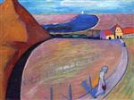 Marianne von Werefkin - Bilder Gemälde - Bahnhof Prerow