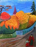 Marianne von Werefkin - Bilder Gemälde - Church in St. Prex