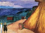 Marianne von Werefkin - Bilder Gemälde - Cliff at Ahrenshoop