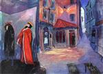 Marianne von Werefkin - Bilder Gemälde - In die Nacht hinein