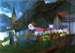 Marianne von Werefkin - Bilder Gemälde - In the Village