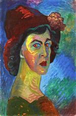 Marianne von Werefkin  - Bilder Gemälde - Self-Portrait I