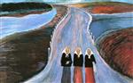 Marianne von Werefkin  - Bilder Gemälde - The Country Road