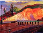 Marianne von Werefkin  - Bilder Gemälde - The Pit