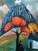 Marianne von Werefkin  - Bilder Gemälde - The Red Tree