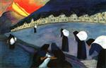 Marianne von Werefkin  - Bilder Gemälde - Women in Black