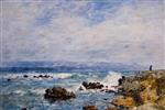 Eugene Boudin - Bilder Gemälde - Antibes, the Point of the Islet