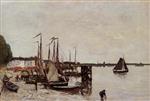 Eugene Boudin - Bilder Gemälde - Antwerp, Fishing Boats