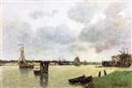 Eugene Boudin - Bilder Gemälde - Antwerp, View of the Scheldt