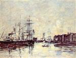 Eugene Boudin  - Bilder Gemälde - Bassin de la Barre