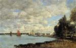 Eugene Boudin  - Bilder Gemälde - Bay of Plougastel