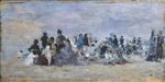 Eugene Boudin  - Bilder Gemälde - Beach at Trouville