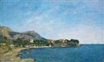 Eugene Boudin  - Bilder Gemälde - Beaulieu, the Bay of Fourmis