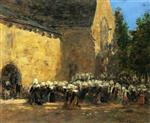 Eugene Boudin  - Bilder Gemälde - Benodet, un Pardon