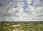 Eugene Boudin  - Bilder Gemälde - Berck, Cloudy Landscape