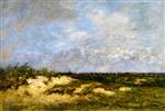 Eugene Boudin  - Bilder Gemälde - Berck, the Dunes in Bad Weather