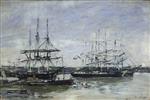 Eugene Boudin  - Bilder Gemälde - Bordeaux