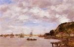 Eugene Boudin  - Bilder Gemälde - Bordeaux, la Cargonne a Larmont