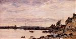 Eugene Boudin  - Bilder Gemälde - Breton Shoreline