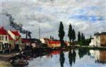 Eugene Boudin  - Bilder Gemälde - Brussels, the Canal de Louvain