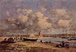 Eugene Boudin  - Bilder Gemälde - Camaret