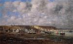 Eugene Boudin  - Bilder Gemälde - Camaret, Low Tide-2