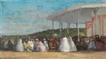 Eugene Boudin  - Bilder Gemälde - Concert at the Casino of Deauville