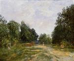 Eugene Boudin  - Bilder Gemälde - Cordier Park, Trouville