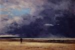 Eugene Boudin  - Bilder Gemälde - Deauville, Low Tide