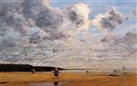 Eugene Boudin  - Bilder Gemälde - Deauville, Low Tide