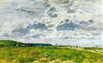 Eugene Boudin  - Bilder Gemälde - Deauville, the Dunes