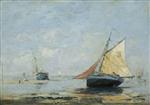 Eugene Boudin  - Bilder Gemälde - Environs de Trouville