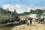 Eugene Boudin  - Bilder Gemälde - Fair Day in Brittany