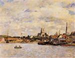 Eugene Boudin  - Bilder Gemälde - Fecamp, the Port