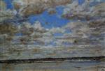 Eugene Boudin  - Bilder Gemälde - Fine Weather, White Clouds