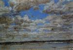 Eugene Boudin  - Bilder Gemälde - Fine Weather, White Clouds