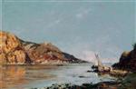 Eugene Boudin  - Bilder Gemälde - Fourmis Bay, Beaulieu