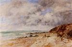 Eugene Boudin  - Bilder Gemälde - Hennequeville, near Trouville