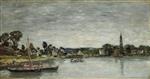 Eugene Boudin  - Bilder Gemälde - L'Hopital-Camfrout, Brittany