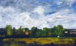 Eugene Boudin  - Bilder Gemälde - Landscape