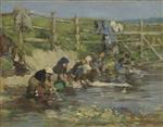 Bild:Laundresses by a Stream