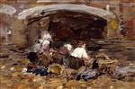 Bild:Laundresses near a Bridge