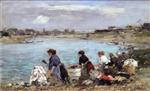 Bild:Laundresses on the Banks of the Touques