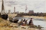 Eugene Boudin  - Bilder Gemälde - Laundresses