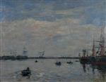 Eugene Boudin  - Bilder Gemälde - Le Bassin du port du Havre