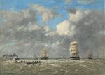 Eugene Boudin  - Bilder Gemälde - Le Havre